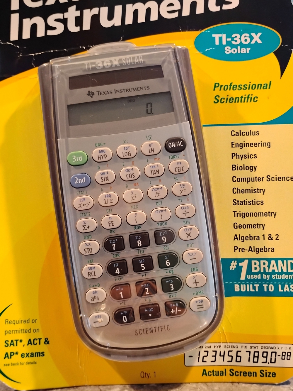 Texas Instruments New TI-36X Solar Professional Scientific Calculator Free Ship